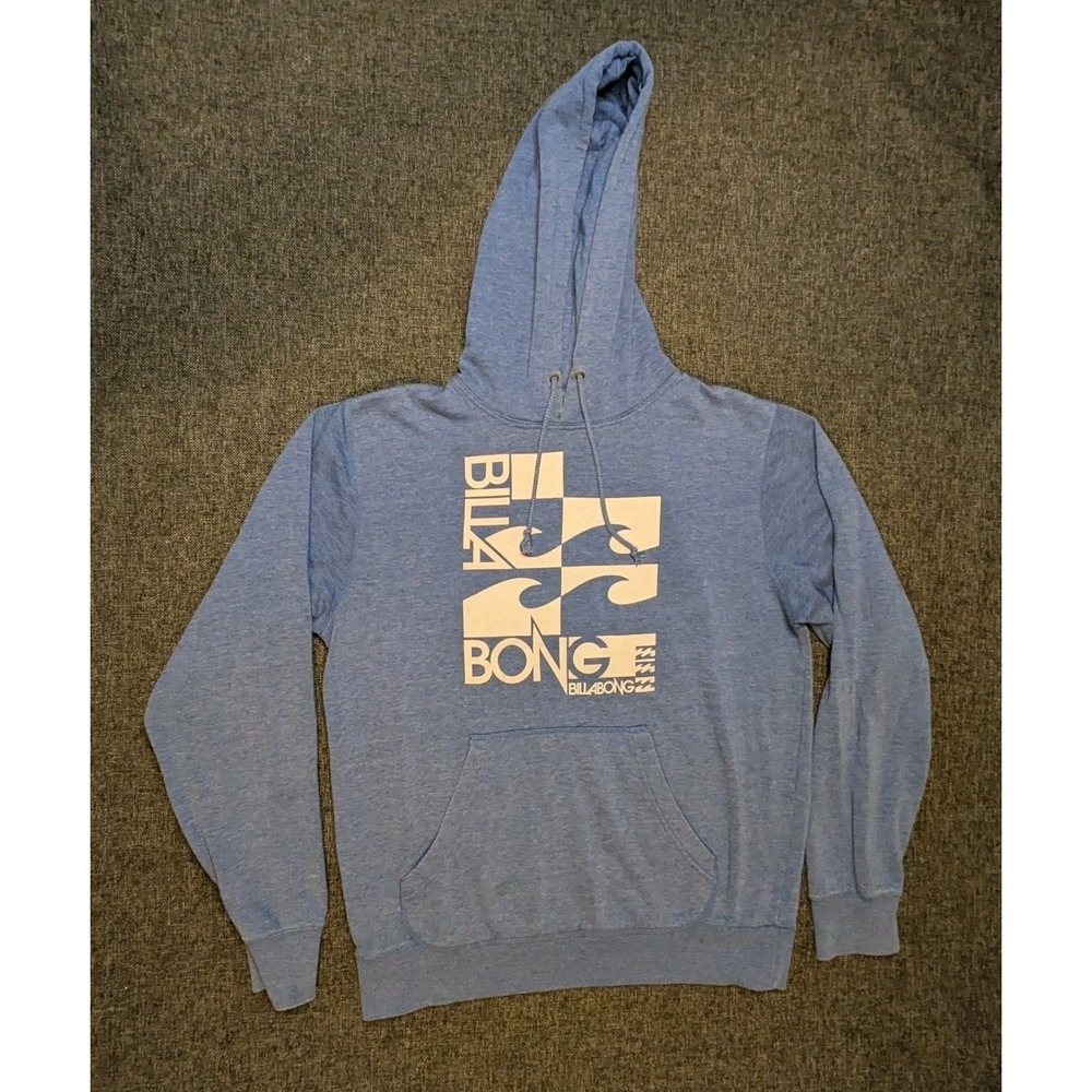 Billabong Hoodie Mens L Blue Pullover  sweatshirt Surf Skate‎ Y2K Graphic Jacket